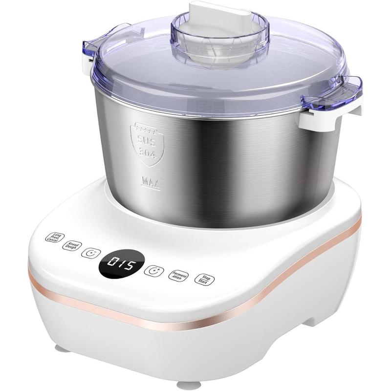 Last Day 50% OFF🔥 7Qt Mixer with smart ferment, 304 steel bowl, face-up touch panel, and easy-clean design—ideal for bread & pizza