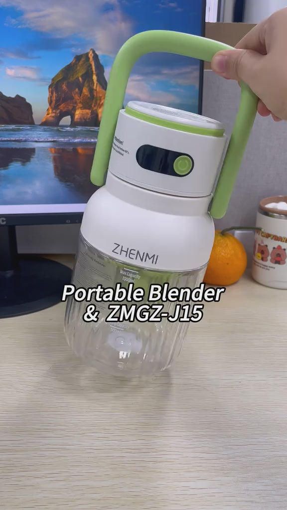 Cordless Blender, 33oz BPA-Free USB Rechargeable