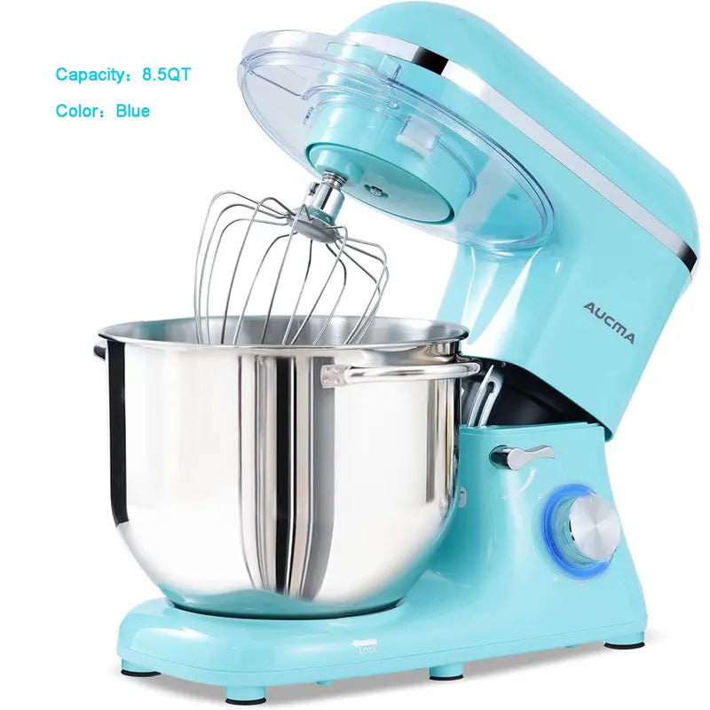 8.5QT Stand Mixer, 6-Speed Tilt-Head with Stainless Steel Bowl